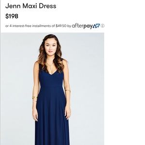 Show Me Your Mumu Jenn Maxi In Rich Navy